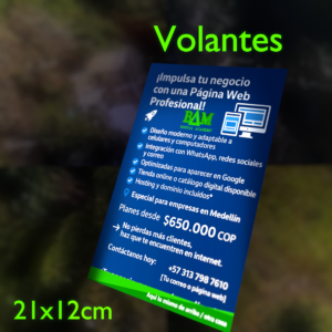 Volantes Tradicionales 4x0 Cote 115gr 21x12 (1000 unds)