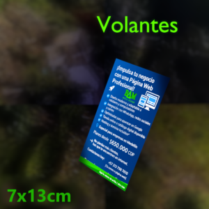 Volantes Tradicionales 4x0 Cote 115gr 7x13 (1000 unds)